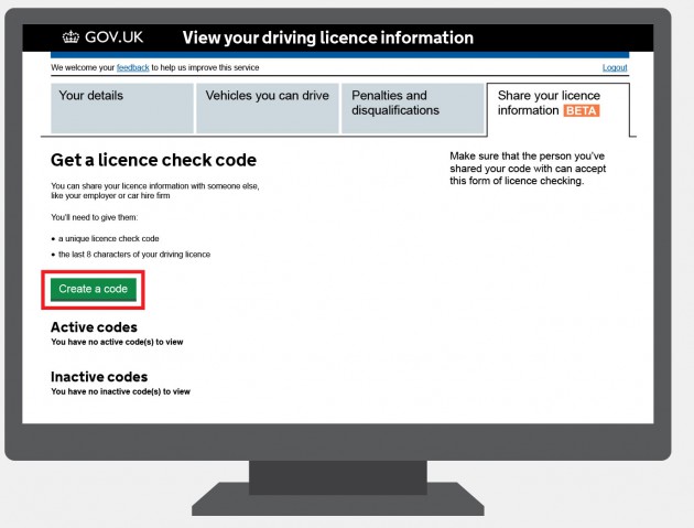 create code to share your licence