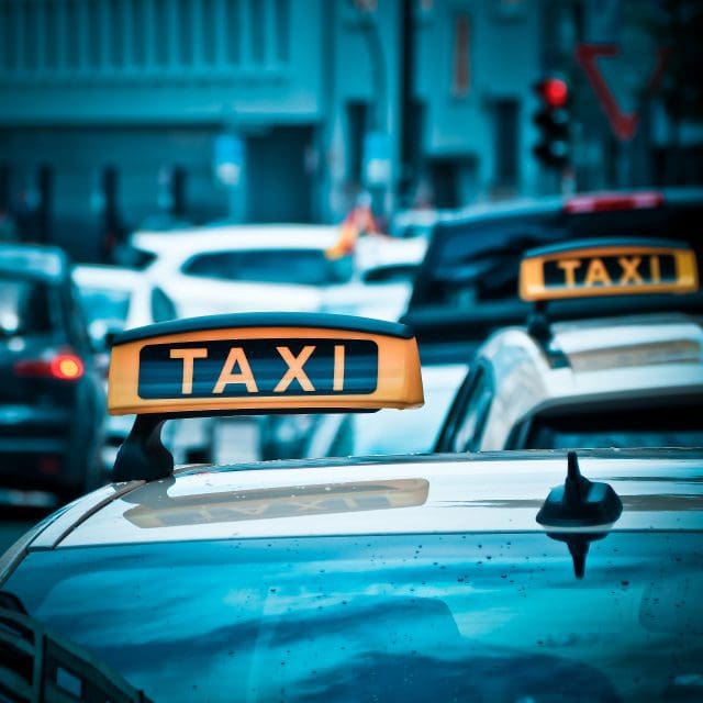 Taxi Light on top of vehicle