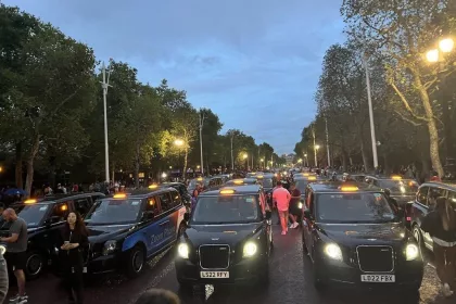 Black cab taxi drivers