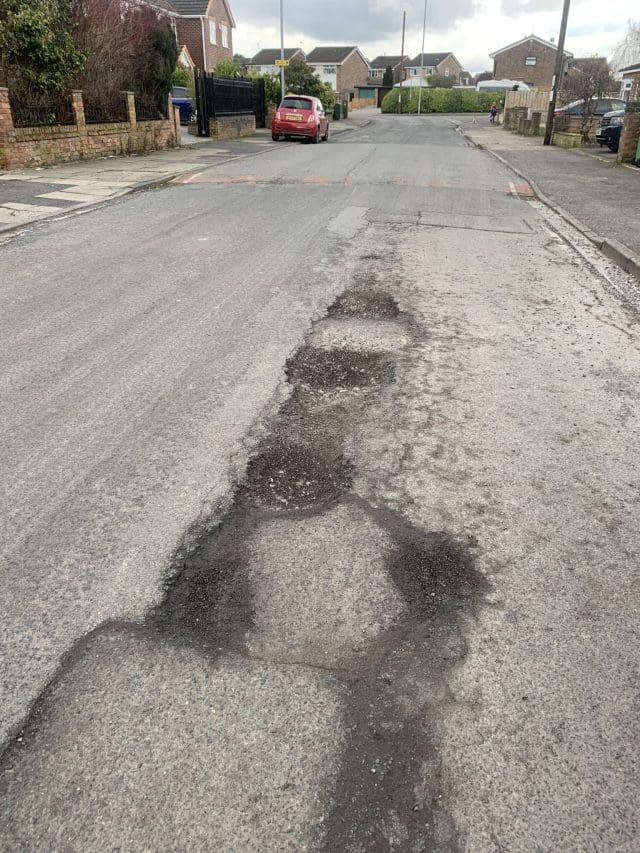Pothole damage