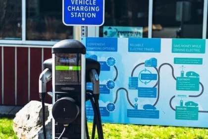 Taxi charging point