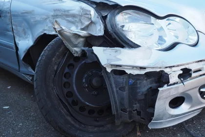 A car that has been involved in a car accident but had the correct level of insurance to cover the cost of the repair