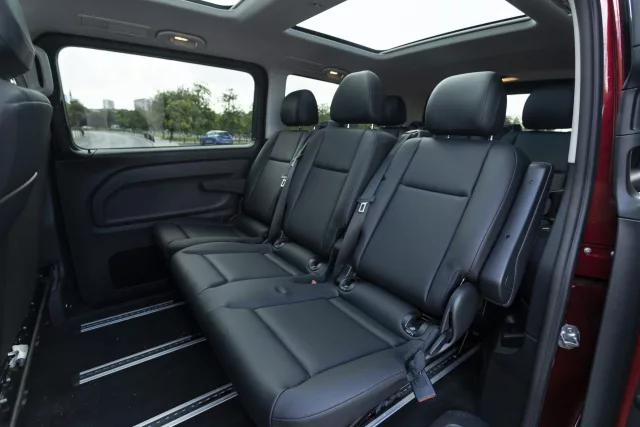 Mercedes Vito 124 cdi Tourer is a minivan produced by Mercedes-Benz. It has luxury interior design.