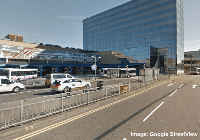 google image street view of basildon taxi rank