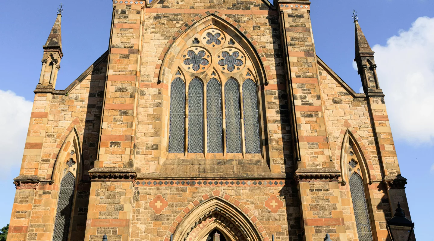 Front of a church