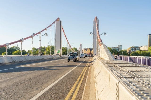 July 2020. London. Chelsea Bridge, London England United Kingdom