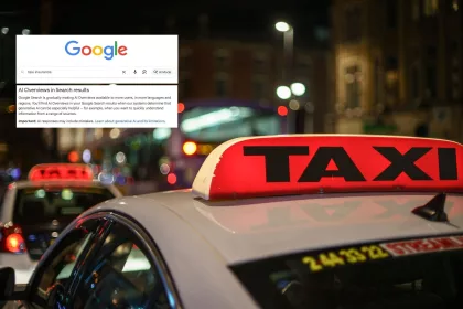 Taxis are waiting passengers at Saturday when is busiest day in Leeds Street.