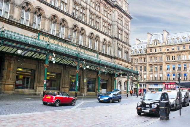 Taxi rank in Glasgow