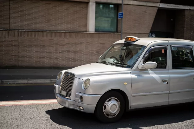 silver hackney carriage