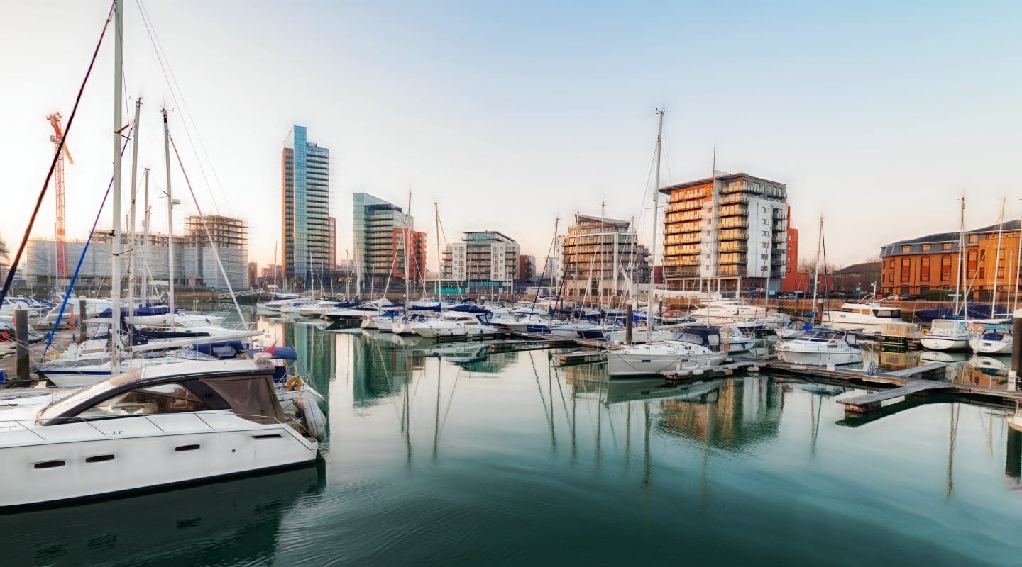 Ocean Village marina in Southampton