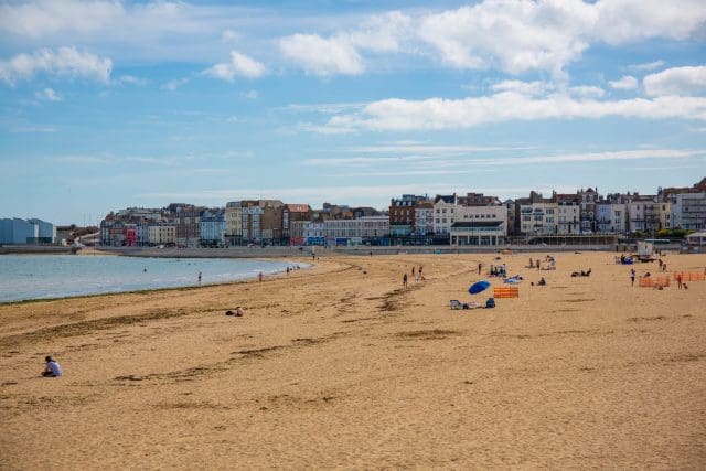 Margate beach in Kent, UK
