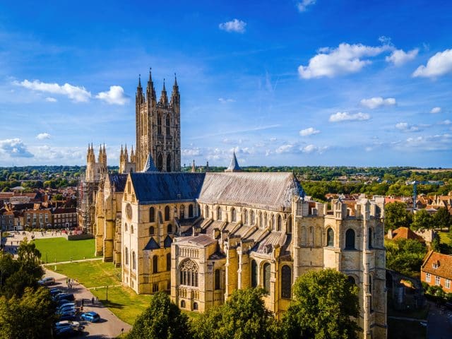 Aerial view of Canterbury