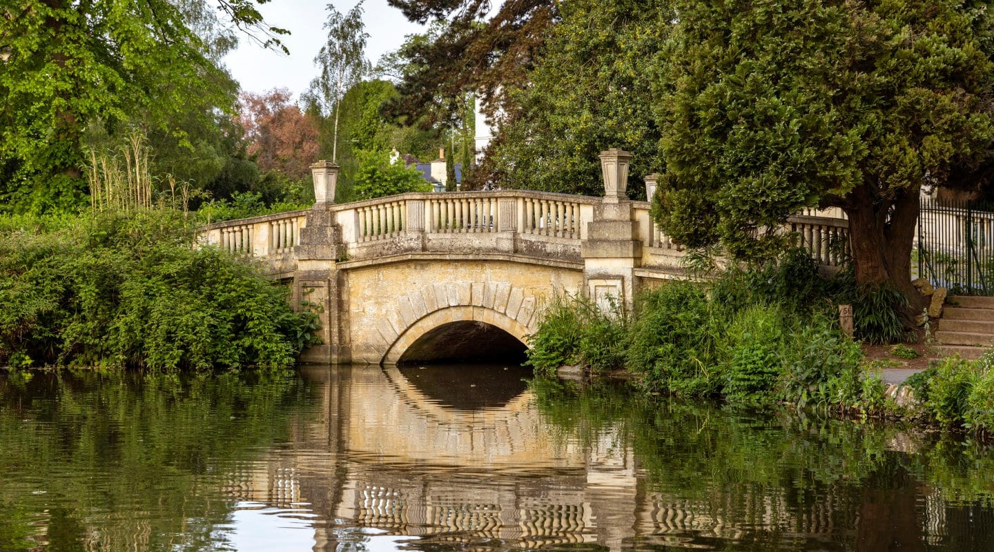 Bridge at Pittville Lake, Cheltenham