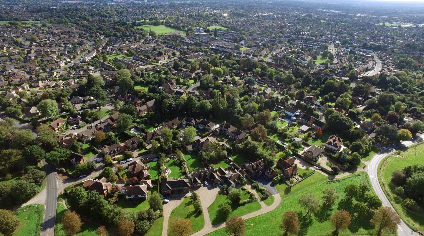 Urban Neighbourhood Pinkey's Green Maidenhead UK