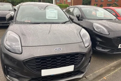 used cars at a dealership