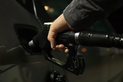 Filling up petrol tank