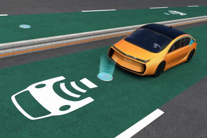 contactless charging road for electric cars