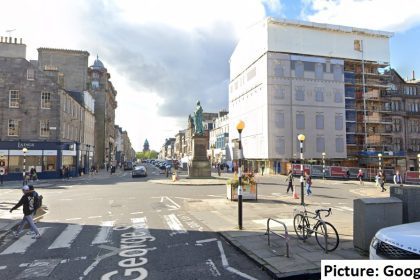 George Street, Edinburgh - Google Maps view